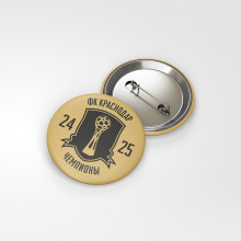 Значок закатной «Чемпионы 24/25»