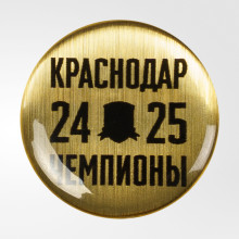 Значок закатной «Чемпионы 24/25»