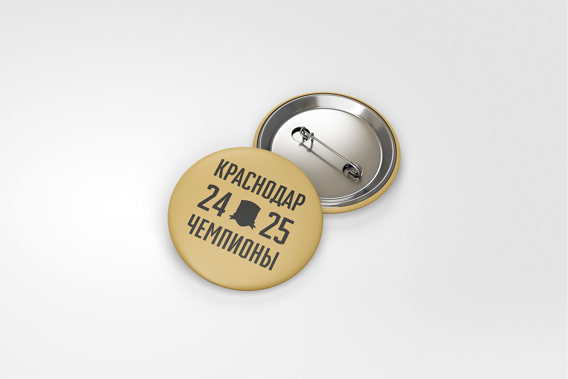 Значок закатной «Чемпионы 24/25»