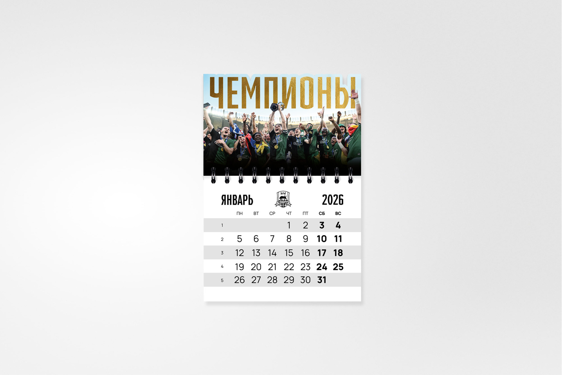 Календарь-магнит «Чемпионы 24/25»