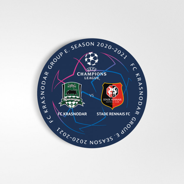 Значок «Krasnodar»-«Rennais» Champions League