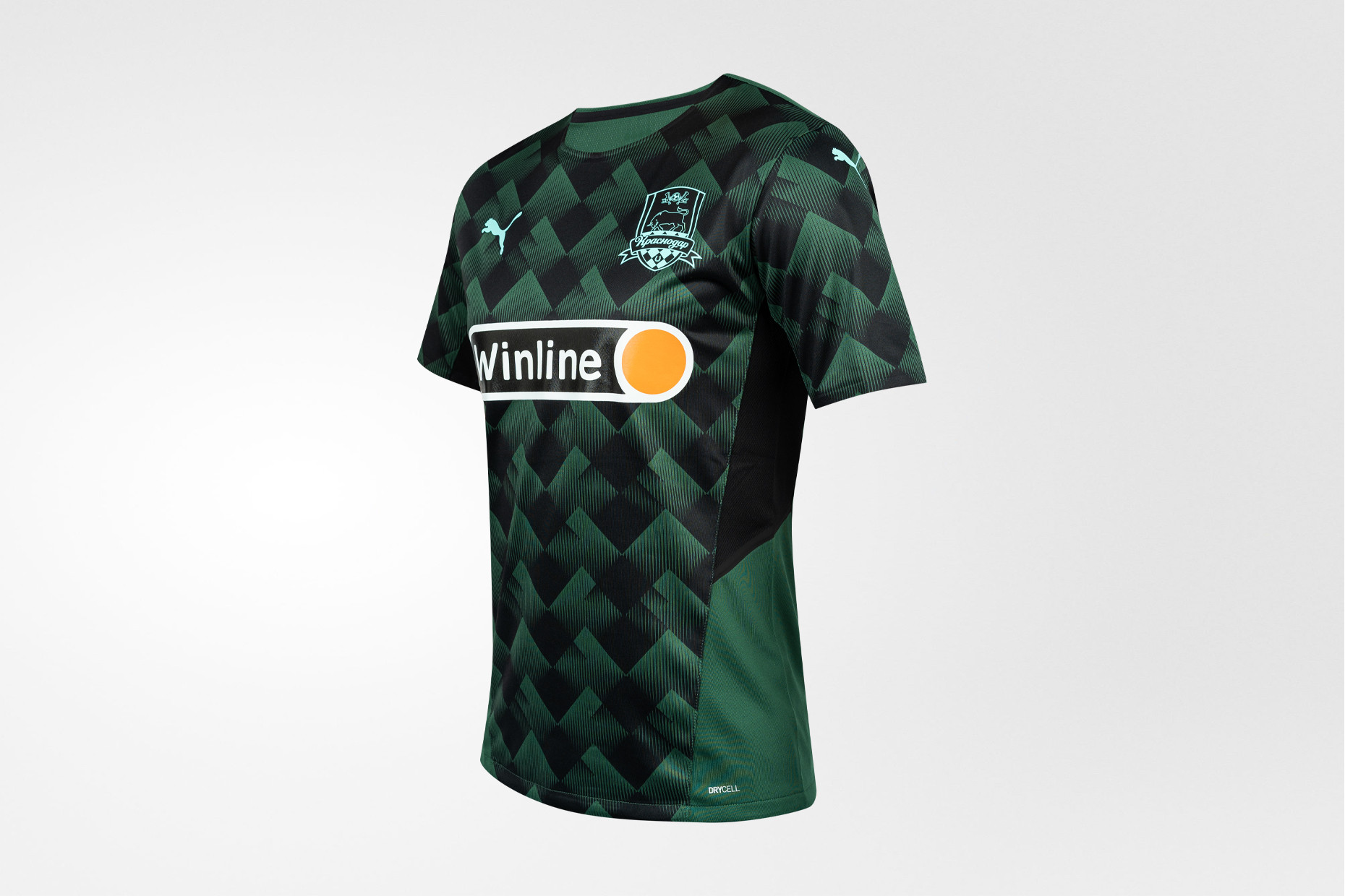 Maillot Foot PUMA FC Krasnodar 2020/21 Domicile - Stotskiy, Taille S, Vert, Joueur