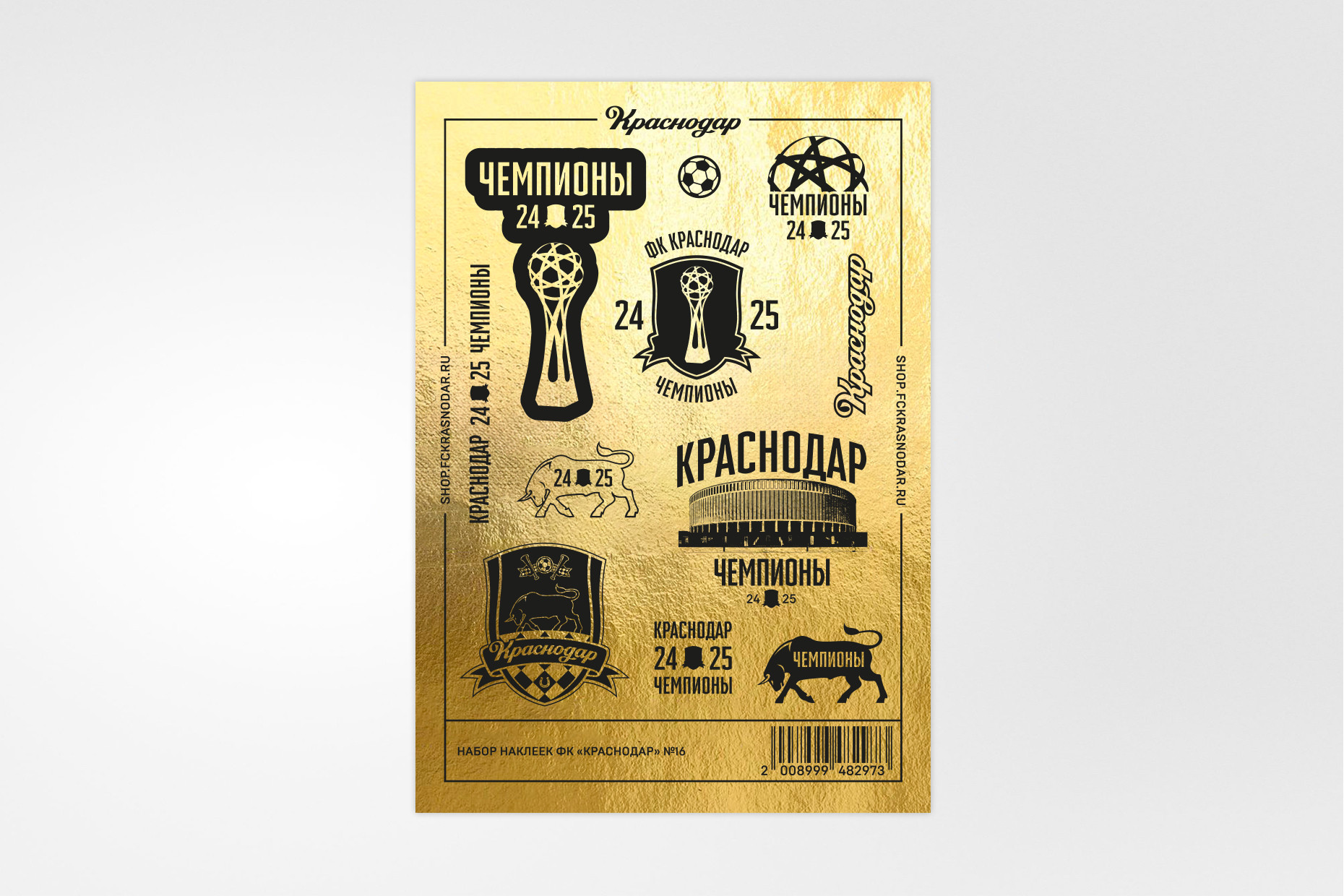 Набор наклеек «Чемпионы 24/25»
