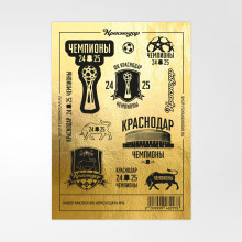 Набор наклеек «Чемпионы 24/25»