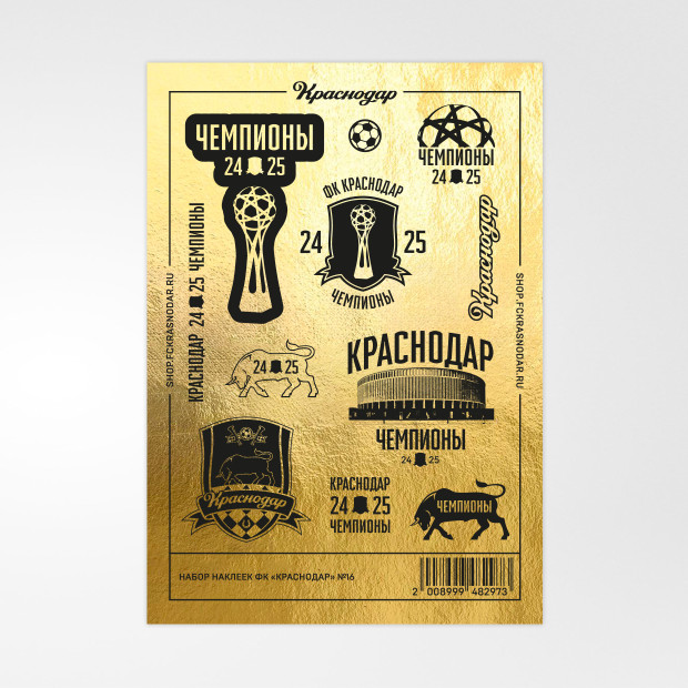 Набор наклеек «Чемпионы 24/25» Набор наклеек «Чемпионы 24/25»
