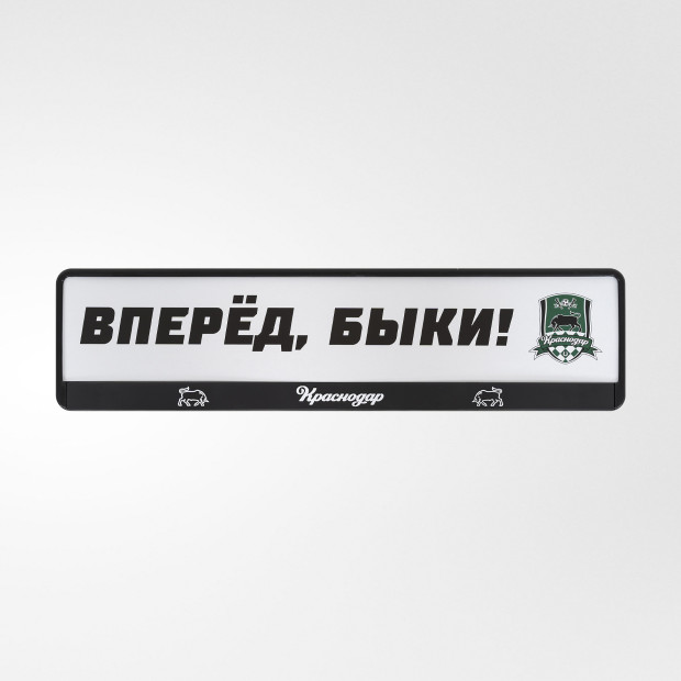 Рамка номерного знака «Краснодар» 1шт.